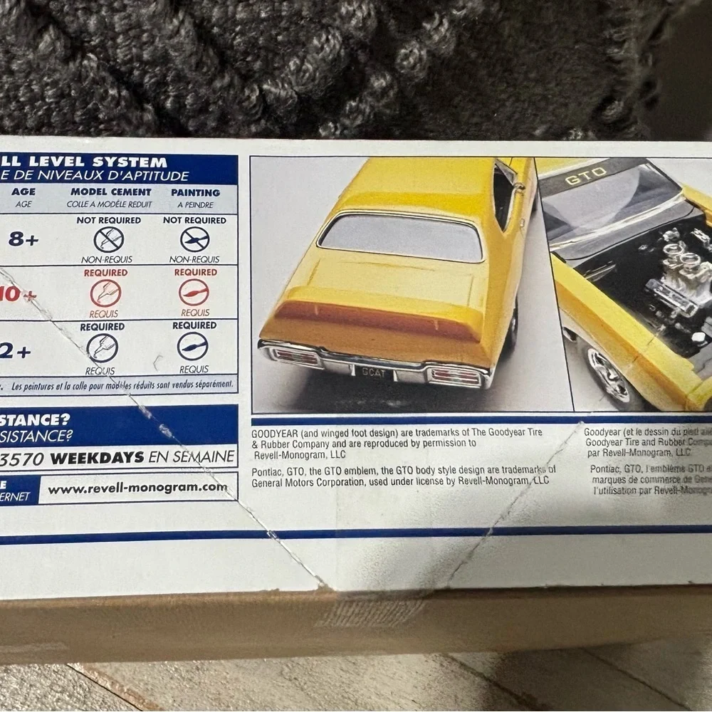 Rare Revell '68 Pontiac GTO Street Machine Model Kit: 1:24 Scale - Picture 2 of 4